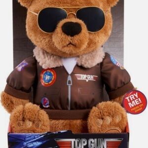 Top Gun Maverick Aviator Teddy Bear Plush w/ Sunglasses Working Sound